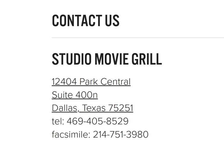 Studio Movie Grill Marietta Hours